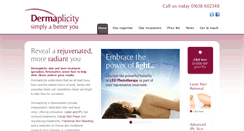 Desktop Screenshot of dermaplicity.co.uk